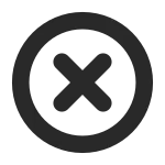 Sign Times Circle SVG Icon